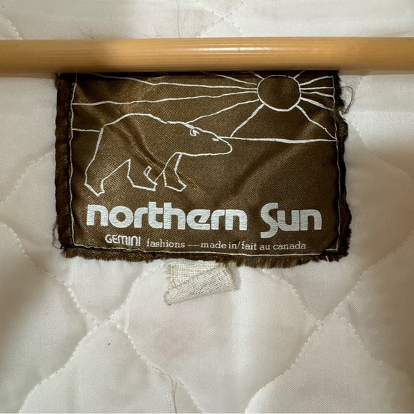 Vintage Northern Sun Virgin Wool Hood Parka Embroidered Alaska Hunt Otter Husky - Picture 15 of 16